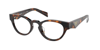 Prada PR A11VD women Havana Round Eyeglasses