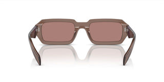 Prada PR A12S women Brown Geometric Sunglasses