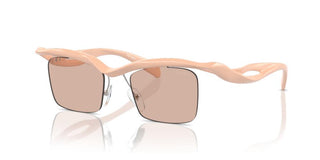 Prada PR A15S men Pink Geometric Sunglasses