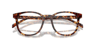 Prada PR A15V men Havana Squared Eyeglasses