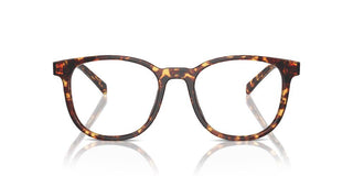 Prada PR A15V men Havana Squared Eyeglasses