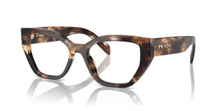 Prada PR A16V women Havana Squared Eyeglasses