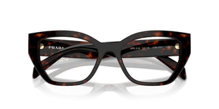 Prada PR A16V women Havana Squared Eyeglasses