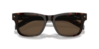 Prada PR A17S men Havana Squared Sunglasses