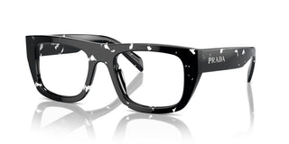 Prada PR A17V women Black Geometric Eyeglasses