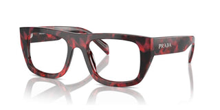 Prada PR A17V women Red Geometric Eyeglasses