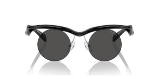 Prada PR A18S men Black Round Sunglasses