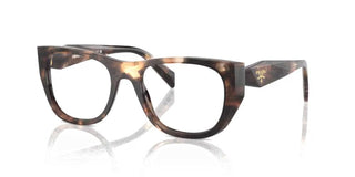 Prada PR A18V women Havana Geometric Eyeglasses