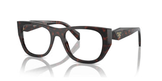 Prada PR A18V women Havana Geometric Eyeglasses