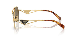 Prada PR A50S women Gold Geometric Sunglasses