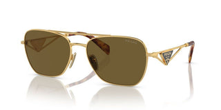 Prada PR A50S women Gold Geometric Sunglasses