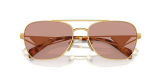 Prada PR A50S women Gold Geometric Sunglasses