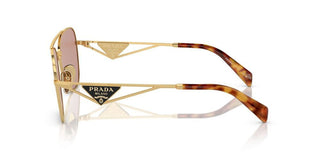 Prada PR A50S women Gold Geometric Sunglasses