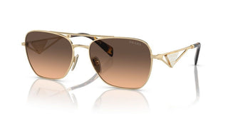 Prada PR A50S women Gold Geometric Sunglasses