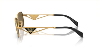 Prada PR A51S women Gold Geometric Sunglasses