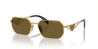 Prada PR A51S women Gold Geometric Sunglasses