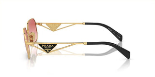 Prada PR A51S women Gold Geometric Sunglasses