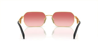 Prada PR A51S women Gold Geometric Sunglasses