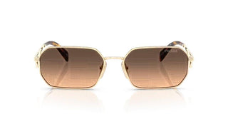 Prada PR A51S women Gold Geometric Sunglasses