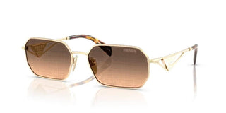 Prada PR A51S women Gold Geometric Sunglasses