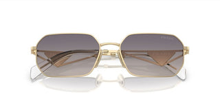 Prada PR A51S women Gold Geometric Sunglasses