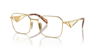 Prada PR A51V women Gold Geometric Eyeglasses