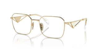 Prada PR A51V women Gold Geometric Eyeglasses