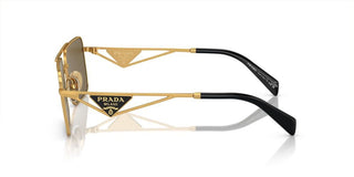 Prada PR A52S women Gold Geometric Sunglasses