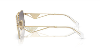 Prada PR A52S women Gold Geometric Sunglasses