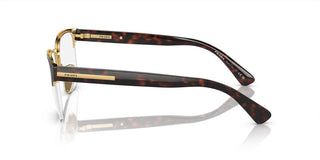 Prada PR A52V men Brown Geometric Eyeglasses