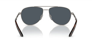 Prada PR A54S men Grey Geometric Sunglasses