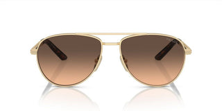 Prada PR A54S men Gold Geometric Sunglasses