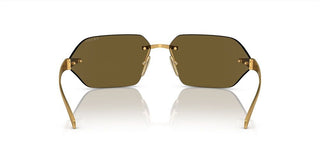 Prada PR A55S men Gold Geometric Sunglasses