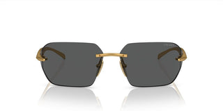 Prada PR A55S men Gold Geometric Sunglasses