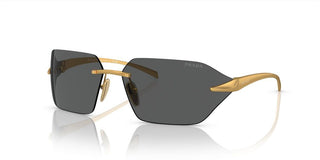 Prada PR A55S men Gold Geometric Sunglasses