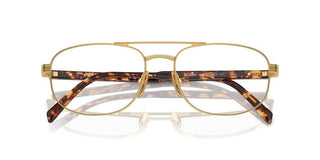 Prada PR A56V men Gold Round Eyeglasses