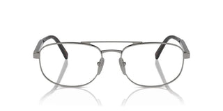 Prada PR A56V men Ruthenium Round Eyeglasses