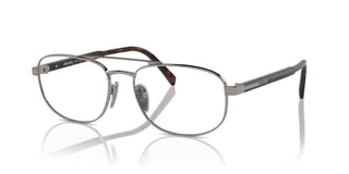 Prada PR A56V men Ruthenium Round Eyeglasses