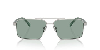 Prada PR A57S men Silver Squared Sunglasses