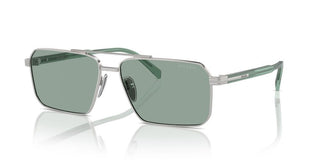 Prada PR A57S men Silver Squared Sunglasses