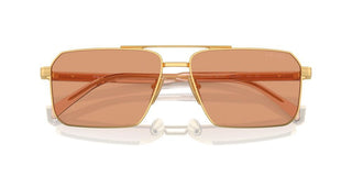 Prada PR A57S men Gold Squared Sunglasses