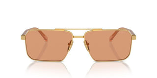 Prada PR A57S men Gold Squared Sunglasses