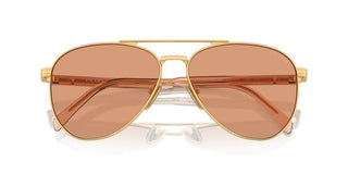 Prada PR A58S men Gold Pilot Sunglasses