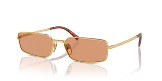 Prada PR A60S women Gold Squared Sunglasses