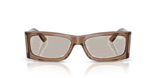 Prada PR B03S men Brown Rectangle Sunglasses