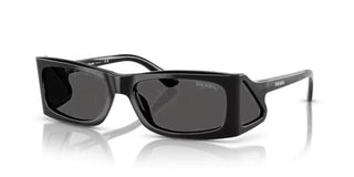 Prada PR B03S men Black Rectangle Sunglasses