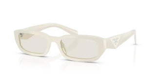 Prada PR B06S women White Rectangle Sunglasses