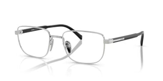 Prada PR B51V men Silver Geometric Eyeglasses