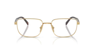 Prada PR B51V men Gold Geometric Eyeglasses