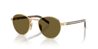 Prada PR B52S women Gold Oval Sunglasses